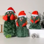 Funny Rotating Electric Christmas Tree Dancing and Singing Santa Doll Toys - Image 6
