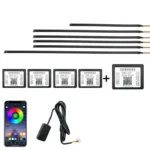 Car Hidden Acrylic LED Colorful Decorative Atmosphere Light Strip