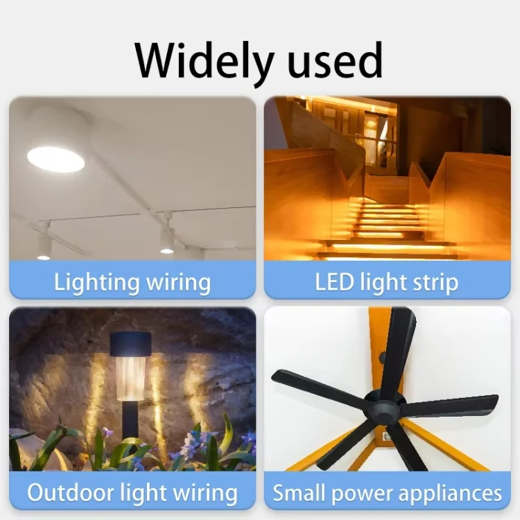 TBD06055440_B6.webp 2pcs /Pack Stripping-free Thimble T-shaped Connector Downlight Wiring-free Connector - Image 7