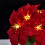 Safflower + Red Fruit Christmas Decoration Christmas Flower Lights String LED Colourful Lights Christmas Garland - Image 3