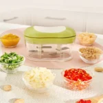 Hand-pushed Garlic Cutter Manual Food Processor Vegetable Chopper