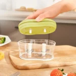 Hand-pushed Garlic Cutter Manual Food Processor Vegetable Chopper - Image 6