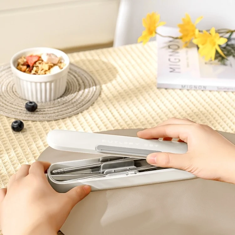 TBD06055451_B3.webp Portable Spoon Chopsticks Cutlery Set with Storage Box For Students, Office Workers and Camping - Image 4