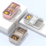 3 In 1 Double-layer Cutting and Grinding Medicine Box Travel Pill Organizer Case - Image 2