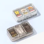 3 In 1 Double-layer Cutting and Grinding Medicine Box Travel Pill Organizer Case - Image 8