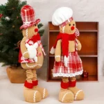 Christmas Decoration Ornament Gingerbread Man Retractable Window Figurine - Image 5