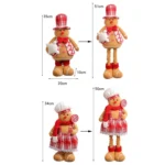 Christmas Decoration Ornament Gingerbread Man Retractable Window Figurine - Image 8