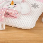 Pink Series Plush Gift Bags for Christmas Presents with Drawstring - Image 5