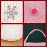 Pink Series Plush Gift Bags for Christmas Presents with Drawstring - Image 6