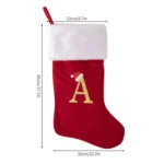 Velvet Alphabet Stock Christmas Decoration Supplies DIY Gift Stock - Image 9