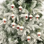 Electroplated Mushroom Christmas Tree Hanging Christmas Decoration - Image 2