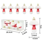 Electroplated Mushroom Christmas Tree Hanging Christmas Decoration - Image 6