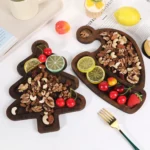 Wooden Fruit Dinner Plate For Christmas Table Decoration - Image 2