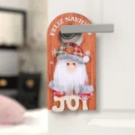 Christmas Cartoon Door Handle Wooden Plaque Hanging Decoration - Image 6