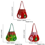 Christmas Children Gift Velvet Handbag Christmas Eve Candy Apple Bag - Image 2