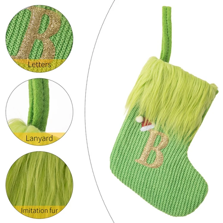TBD06055550_B7.webp Knitted Letter Christmas Sock DIY Home Hangings - Image 8