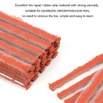 46pcs /Set Car Tubeless Tire Repair Needle Rubber Strip Valve Tip Needle-nosed Pliers Tool Set - Image 4