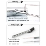 46pcs /Set Car Tubeless Tire Repair Needle Rubber Strip Valve Tip Needle-nosed Pliers Tool Set - Image 7