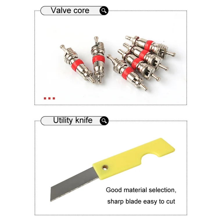 TBD06055588_B8.webp 46pcs /Set Car Tubeless Tire Repair Needle Rubber Strip Valve Tip Needle-nosed Pliers Tool Set - Image 9