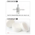 46pcs /Set Car Tubeless Tire Repair Needle Rubber Strip Valve Tip Needle-nosed Pliers Tool Set - Image 10