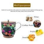 Coffee Companion Storage Rack Cup-Shaped Kitchen Storage Basket - Image 4