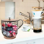 Coffee Companion Storage Rack Cup-Shaped Kitchen Storage Basket - Image 6