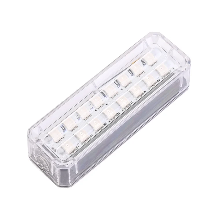 Solar Car Warning Double-Row Flashing Lights