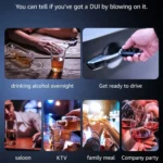 Portable Digital Alcohol Tester Breathalyzer Rechargeable Alcohol Test Tool - Image 8