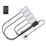 Eight-Color LED Voice Control Car Music Rhythm Atmosphere Light