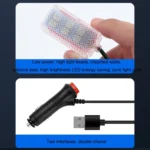 Eight-Color LED Voice Control Car Music Rhythm Atmosphere Light - Image 6