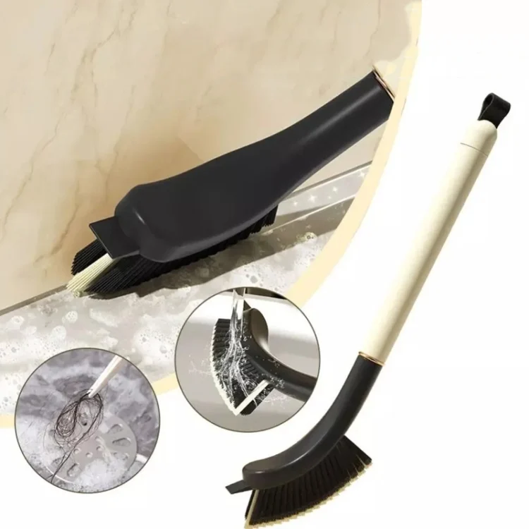TBD06055603.webp Long Handle Crevice Brush With Hair Clip For Bathroom Window Groove Dead Corner Cleaning - Image 1
