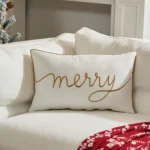 Christmas Pillowcase Holiday Decorative Cushion Cover, Pillow Core Not Included