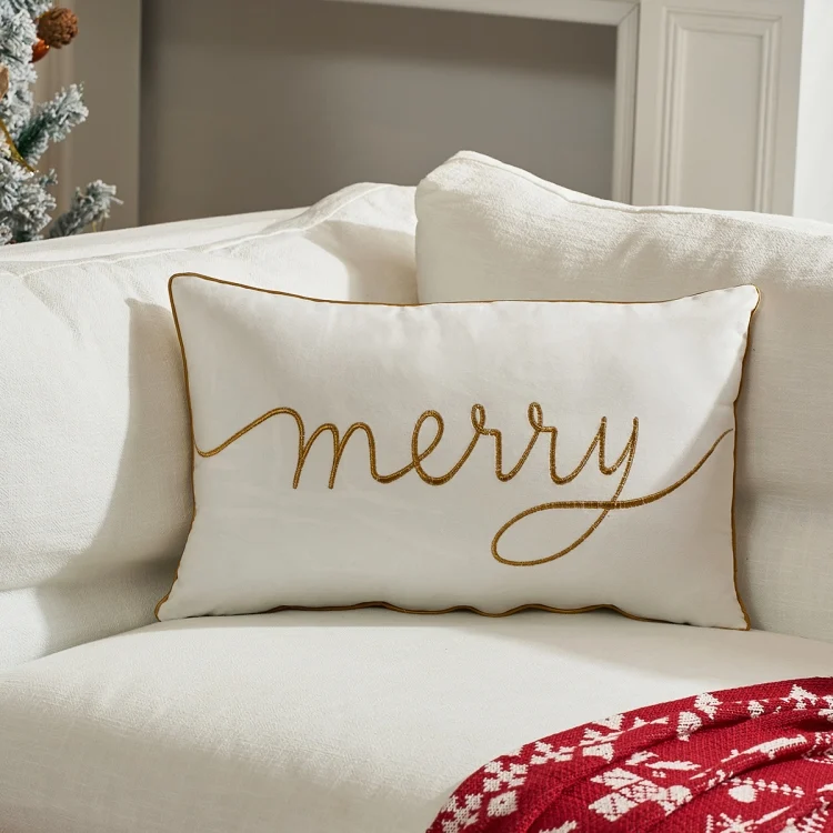 TBD0605562401A.webp Christmas Pillowcase Holiday Decorative Cushion Cover, Pillow Core Not Included - Image 1