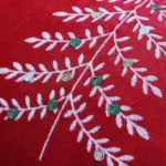 Christmas Tree Embroidery Pillowcase Holiday Decoration Cushion Cover, Pillow Core Not Included - Image 6
