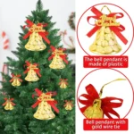 Christmas Decoration Plastic Bells Christmas Tree Decoration Pendants - Image 3