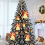 Christmas Decoration Plastic Bells Christmas Tree Decoration Pendants - Image 6
