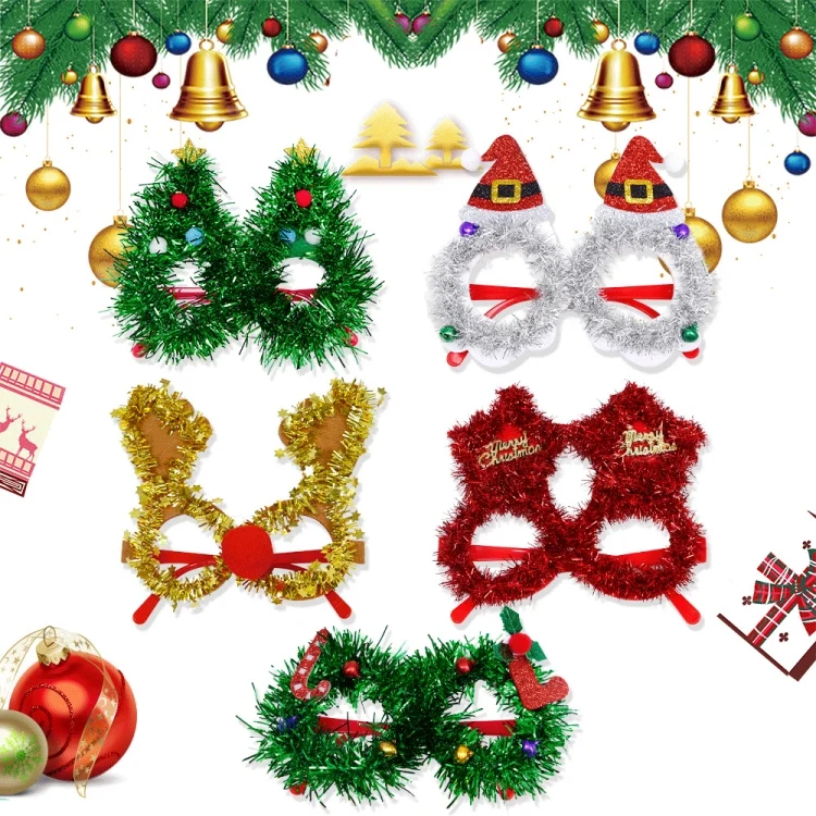 TBD06055637_B1.webp Christmas Decoration Glasses Masquerade Dress-up Glasses - Image 2