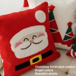 45x45cm Christmas Pillowcase Holiday Home Decoration Pillow Cover, Pillow Core Not Included - Image 4