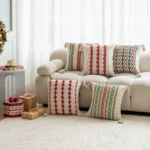 45x45cm Christmas Jacquard Sofa Pillowcase Simple Recliner Pillow Cover, Pillow Core Not Included - Image 2