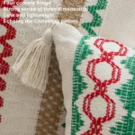 45x45cm Christmas Jacquard Sofa Pillowcase Simple Recliner Pillow Cover, Pillow Core Not Included - Image 5