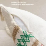 45x45cm Christmas Jacquard Sofa Pillowcase Simple Recliner Pillow Cover, Pillow Core Not Included - Image 6