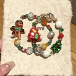 Christmas Beads Bracelet Holiday Ambience Exquisite Versatile Design Jewellery - Image 4