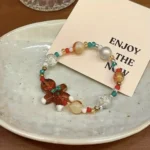 Christmas Beads Bracelet Holiday Ambience Exquisite Versatile Design Jewellery - Image 5