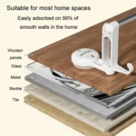 Suction Cup Towel Rack Home Rotating Shelf Kitchen Bathroom Storage Hanger Movable Hooks - Image 12