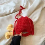Christmas Handmade Woolen Knitting Bag Santa Claus Finished Bag - Image 5