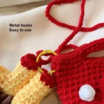 Christmas Handmade Woolen Knitting Bag Santa Claus Finished Bag - Image 6
