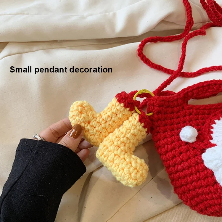 TBD06055658_B6.webp Christmas Handmade Woolen Knitting Bag Santa Claus Finished Bag - Image 7