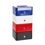 200x160x90mm Portable Fireproof Safe Box Home Storage Iron Box With Lock Key - Image 2