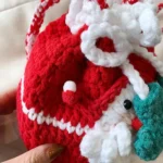 Christmas Finished Bag Santa Claus Woolen Knitting Bag - Image 4