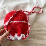 Christmas Finished Bag Santa Claus Woolen Knitting Bag - Image 7